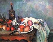 Stilleben mit Zwiebeln Paul Cezanne